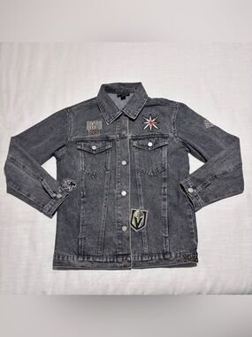 Women's The Wild Collective Vegas Golden Knights Denim Jacket | Large